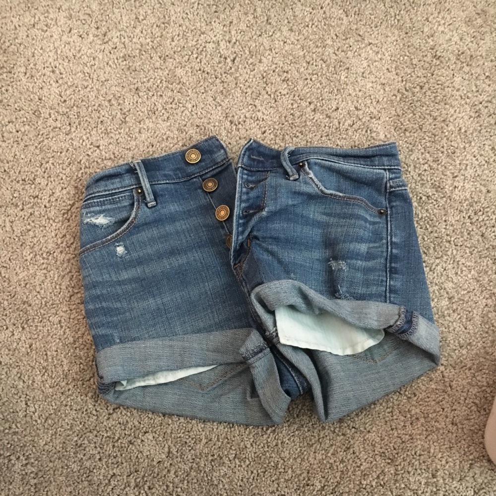 high wasted jean shorts